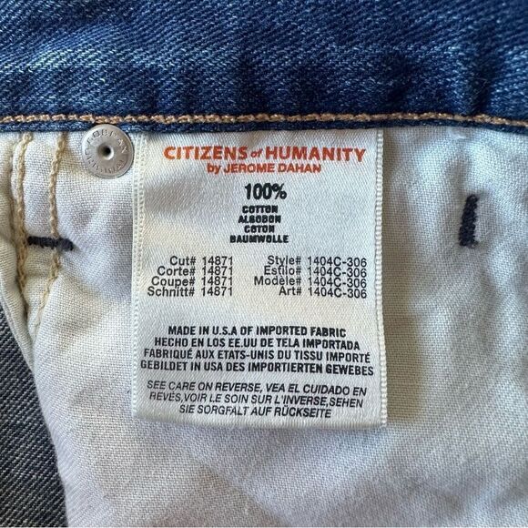Citizens of Humanity Daisy Relaxed Tapered Leg Medium Wash Jeans Size 25 - Picture 7 of 9